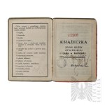 II RP/PSZnZ Libretto di servizio dell'ufficiale e scheda personale 6° reggimento di fanteria della Legione 18° battaglione di fucilieri Lwowski Decorato con Virtuti Militari