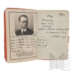II RP/PSZnZ Libretto di servizio dell'ufficiale e scheda personale 6° reggimento di fanteria della Legione 18° battaglione di fucilieri Lwowski Decorato con Virtuti Militari