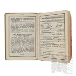 II RP/PSZnZ Libretto di servizio dell'ufficiale e scheda personale 6° reggimento di fanteria della Legione 18° battaglione di fucilieri Lwowski Decorato con Virtuti Militari