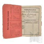 II RP/PSZnZ Libretto di servizio dell'ufficiale e scheda personale 6° reggimento di fanteria della Legione 18° battaglione di fucilieri Lwowski Decorato con Virtuti Militari