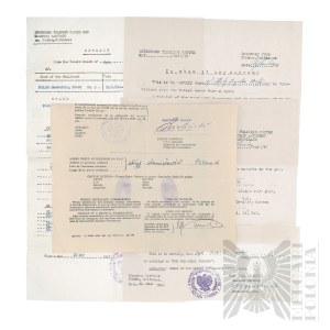 PSZnZ Set of Documents After a Soldier of the 2nd Corps - Izydor Katz - 5th Border Anti-Aircraft Artillery Regiment 16 Pomeranian Infantry Brigade