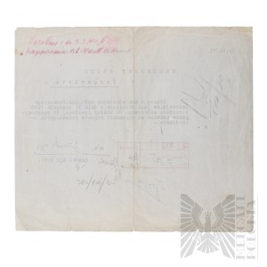 WWII Document Bucharest Internment? 1940 r