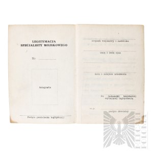 PRL Legitimation of Military Specialist In Blanco