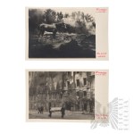 Jan Ryś (1887-1941) - 2WŚ 24 Fotografie Zniszczona Warszawa 1939 Rok, Kampania Wrześniowa