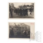 Jan Ryś (1887-1941) - 2WŚ 24 Fotografie Zniszczona Warszawa 1939 Rok, Kampania Wrześniowa