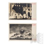 Jan Ryś (1887-1941) - 2WŚ 24 Fotografie Zniszczona Warszawa 1939 Rok, Kampania Wrześniowa
