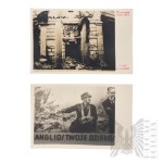 Jan Ryś (1887-1941) - 2WŚ 24 Fotografie Zniszczona Warszawa 1939 Rok, Kampania Wrześniowa