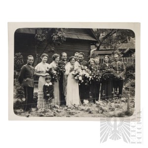 II RP Photograph From the Wedding of a Polish Army Officer Infantry 1933.
