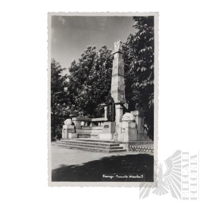 II RP Postcard with Image of Mieszko I Monument Cieszyn