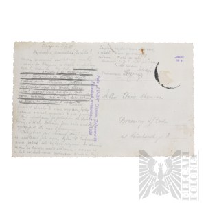 II RP Postcard with Image of Mieszko I Monument Cieszyn