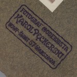 [AUTOGRAF PIŁSUDSKIEGO] II RP Fotografia Józefa Piłsudskiego w Otoczeniu Oficerów Karol Pęcherski. Belweder Warszawa