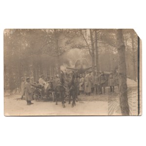 1 WŚ - Zdjęcie Komendy 4 Pułku Piechoty Legionów Polskich na Wołyniu (około 1916r)