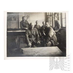 II RP Photograph of Polish Army Soldiers at the Workshop - 23rd Uhlan Regiment