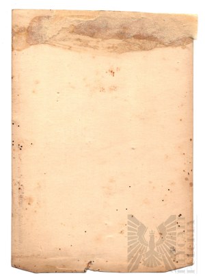 II RP Studio Photograph of Captain of the 15th Regiment of Poznań Lancers - Greater Poland Eagle.