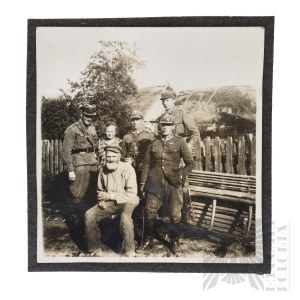 II RP Photography of Polish Army Soldiers with Civilians