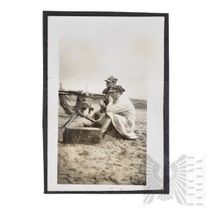 II RP Fotografia Strzelania z Karabinu Maszynowego Hotchkiss