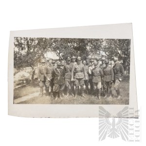 II RP Group Photo of Cavalry Soldiers of the Armored Forces of the Polish Army.
