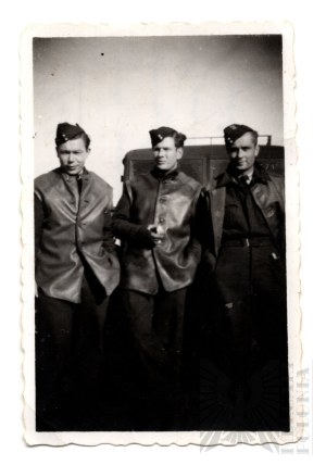 PSZnZ Photograph of Three Airmen of the Polish Air Force in the West - Aleksander Leśniewicz