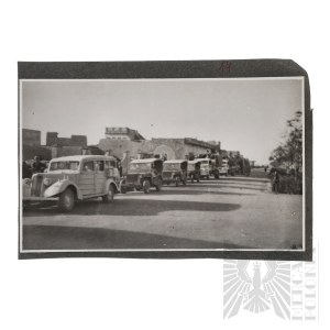PSZnZ Photo of Car Column in the Middle East - Gen. Henryk Piatkowski