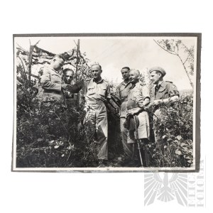 PSZnZ Photo of Generals Boleslaw Duch and Henryk Piatkowski Monte Cassino - Gen. Henryk Piatkowski