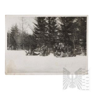 Communist Poland Photograph of Soldiers During LWP Shooting