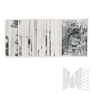 PRL Large Set of Postcards Destroyed Warsaw