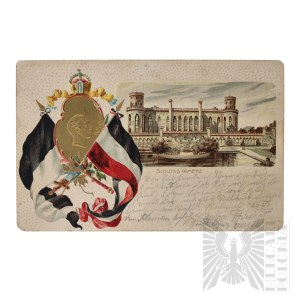 German Empire - Schloss Camenz (Castle in Kamieniec Ząbkowicki) Silesia Patriotic Postcard