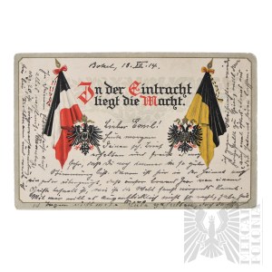 German Empire/Austro-Hungary Patriotic Postcard from World War 1.
