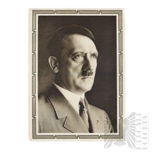 Third Reich Propaganda Postcard with Adolf Hitler.