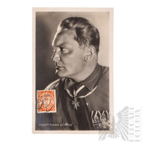III Rzesza Pocztówka Propagandowa z wizerunkiem Hermana Goeringa. - Gdańsk (Danzig)