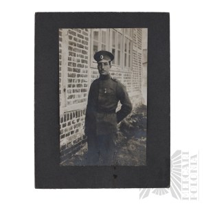 Carska Rosja Fotografia Carskiego Oficera 1917 Rok.