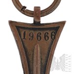 II RP Krzyz Walecznych Duży Knedler Nadaniowy Szwajcarska Wstążka (Krogulec 4)