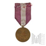 II RP Brązowy Medal Za Długoletnią Służbę z Nadaniem PKP Wilno
