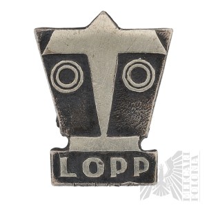 II RP - LOPP badge - Warsaw insurgent Jerzy Jeżewski