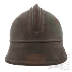 II RP Hełm Pancerny z Długim Nakarczkiem (Polska Przeróbka wz. 15/35)