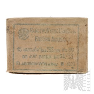 II RP Pudełko Po Amunicji Do Karabinu Mauser Państwowa Wytwórnia Uzbrojenia 1933
