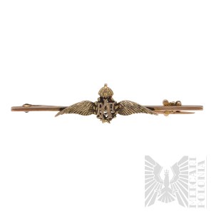 PSZnZ/2 W¶ RAF Sweetheart badge Gold (0.375) 9 CT