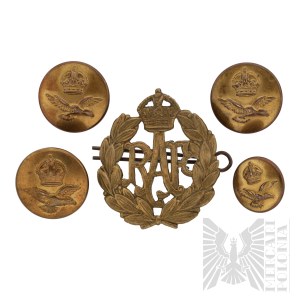 PSZnZ British RAF Badge with Buttons