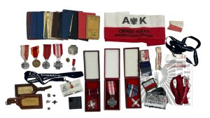 PRL Large Set of Warsaw Insurgent Memorabilia Jerzy Jeżewski