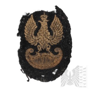 PSZnZ Embroidered Eagle of the Armored Forces After Warsaw Insurgent Jerzy Jeżewski