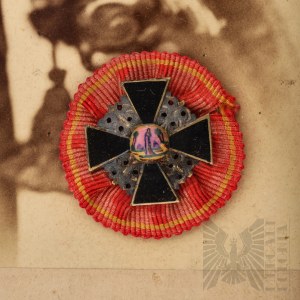 Tsarist Russia (Warsaw) - Photograph of a Man, Miniature of the Order of Saint Anne