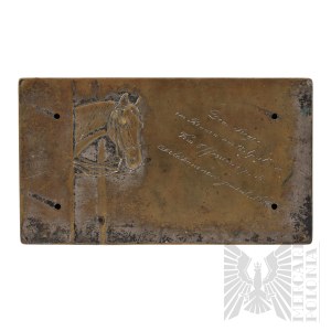 German Empire Prize Casket with Horse 32nd Field Artillery Regiment.
