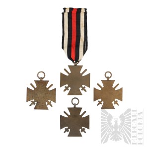 German Empire/1WW Set of 4 Hindenburg Crosses