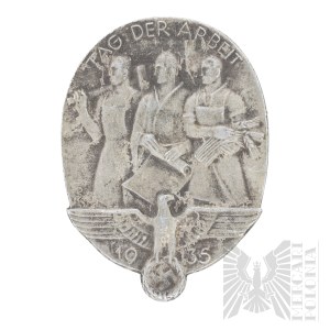Third Reich Tag Der Arbait Badge - May 1 pin 1935