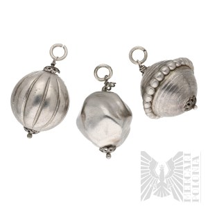 18th/19th Century - Set of Three Silver Cufflinks or to a Zupan/.
