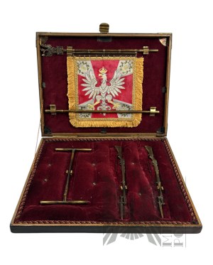 III RP - Miniature Banner of the Polish Army in a Box.