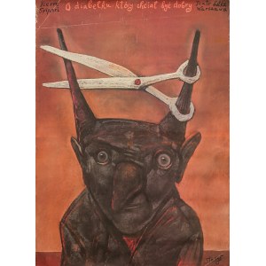 Stasys EIDRIGEVICIUS (ur. 1949) – projekt, Plakat do przedstawienia „O diabełku, który chciał być dobry” dla Teatru Lalka w Warszawie