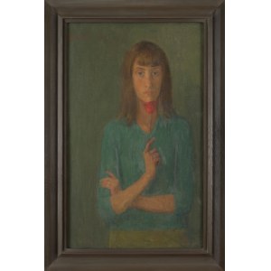 Olgierd BIERWIACZONEK (1925-2002), Irka z czerwoną różą (1964)