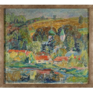 Stanisław BORYSOWSKI (1906-1988), Krajobraz z rzeką (1939)