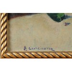Edmund CIECZKIEWICZ (1872-1958), Martwa natura z bukietem bzu i motylem